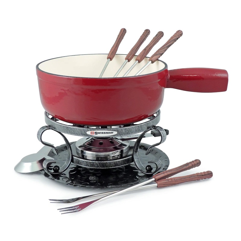 Swissmar Lugano 9 Piece Cast Iron Fondue Set