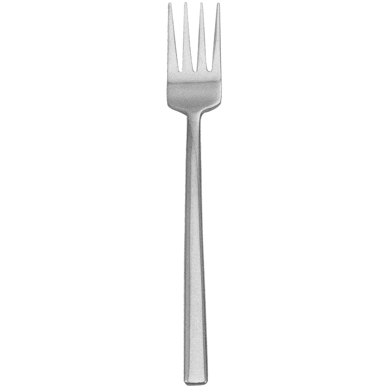 Walco 1205FS Erik 7 7/8″ 18/10 Fieldstone Finish Stainless Steel Extra Heavy Weight Dinner Fork – 12/Pack