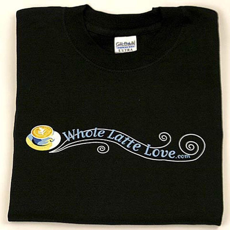 Whole Latte Love 100% Cotton T-Shirts Black Large