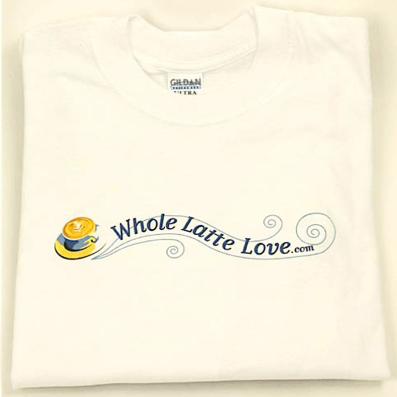 Whole Latte Love 100% Cotton T-Shirts White XXL