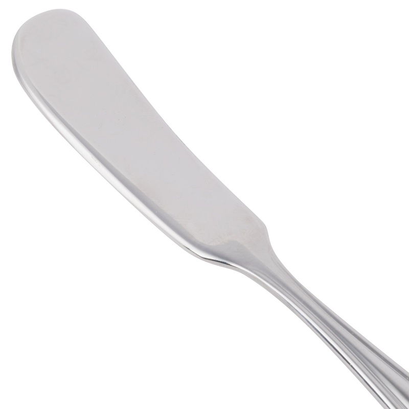 World Tableware 578 053 Fairfield 5 7/8″ 18/0 Stainless Steel Heavy Weight Butter Spreader – 12/Pack