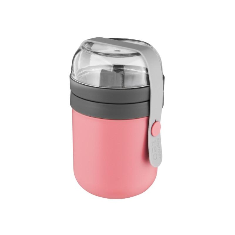 BergHOFF Leo 0.7qt Dual Lunch Pot, Pink & Gray