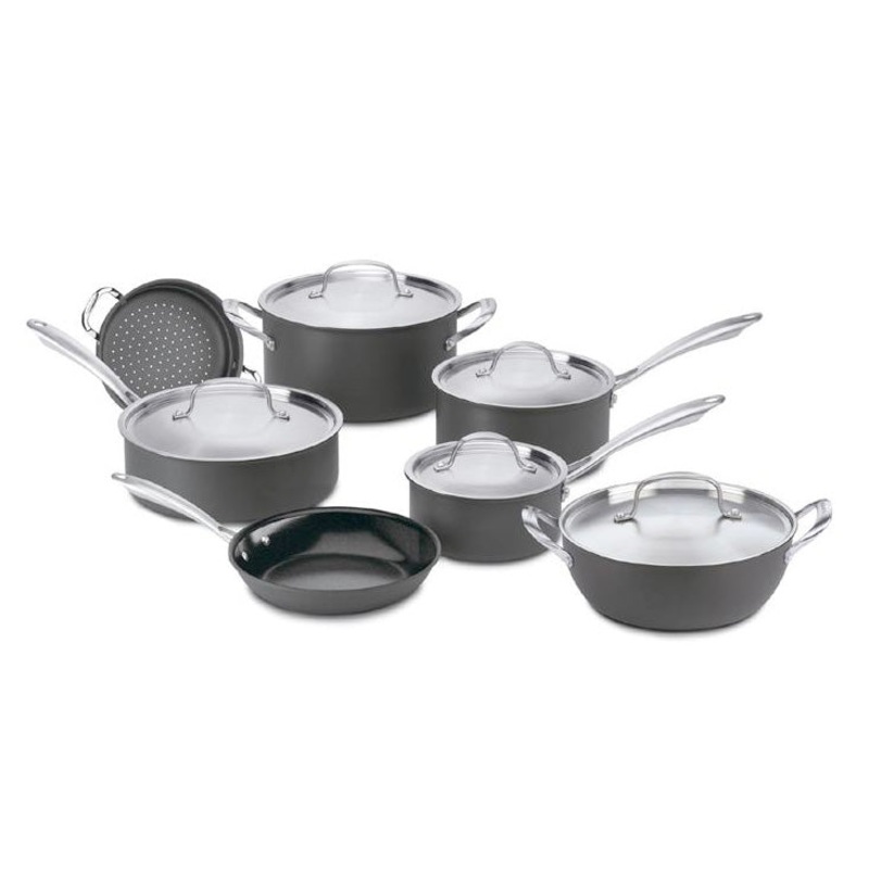 Cuisinart Green Gourmet 12 Piece Cookware Set, Nonstick