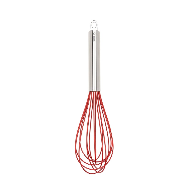Cuisipro 12 Inch Silicone Balloon Whisk, Red