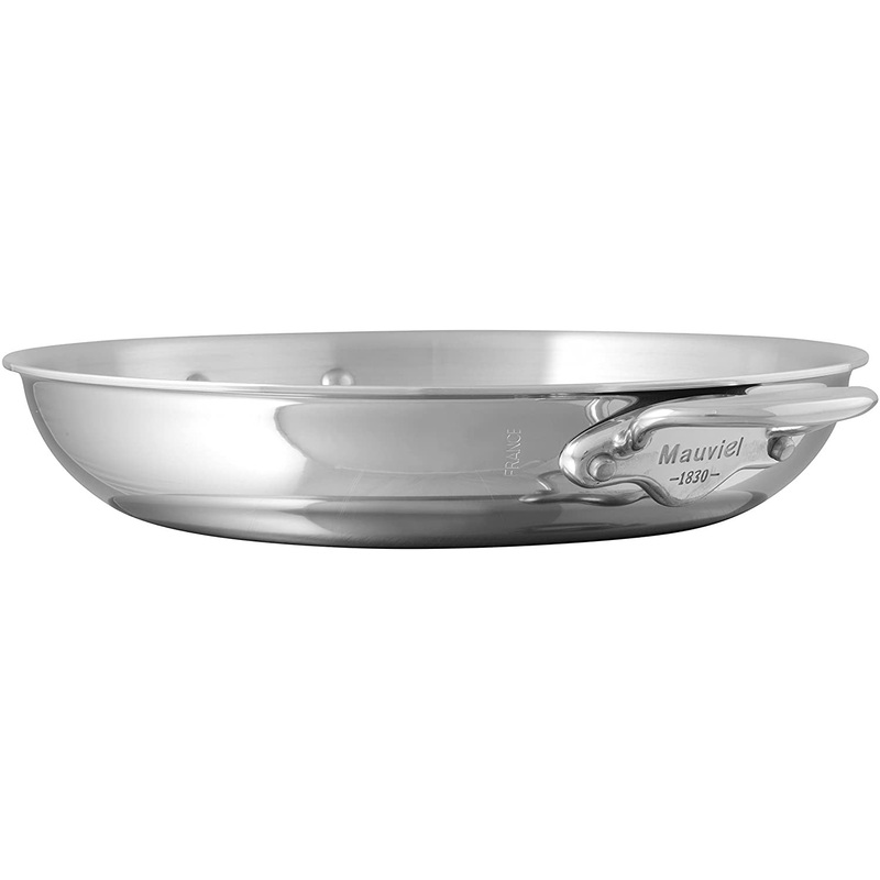 Mauviel M’Cook Stainless Steel Round Au Gratin Pan, 6.3 Inch