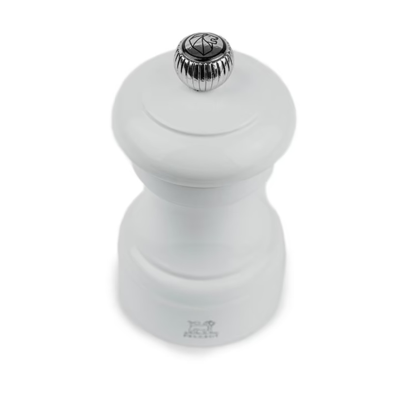 Peugeot Bistro Manual Pepper Mill in Pearl Grey Gloss Painted Wood – 4″