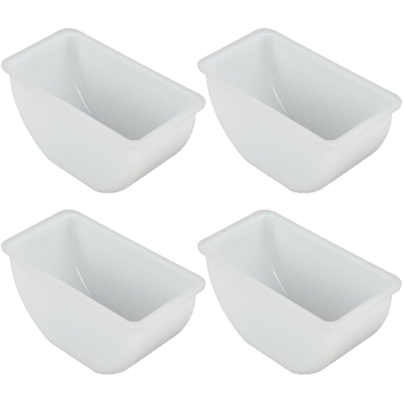 Set of 4 Condiment Replacement Insert – Condiment Dispenser Serving Container Garnish Tray Bar Caddy Condiment Server Caddy Garnish Holder for Home Work Restaurant