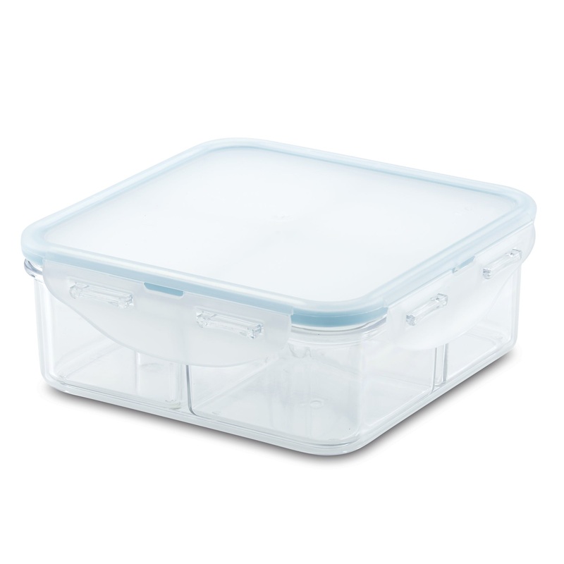Tritan Airtight 29-oz Divided Square Container