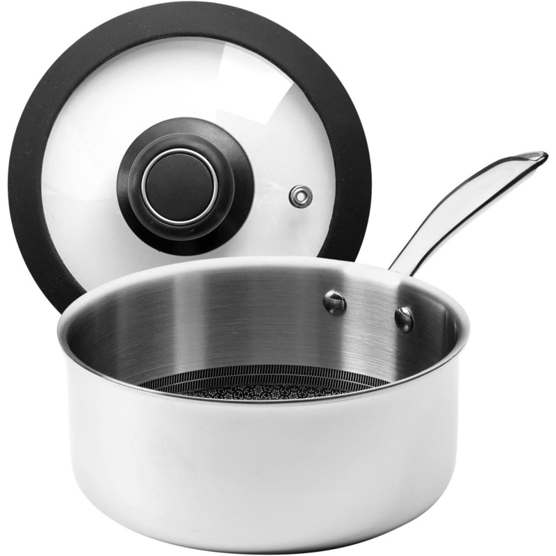 Black Cube CeramicQR 6 1/2″ Saucepan w/Lid
