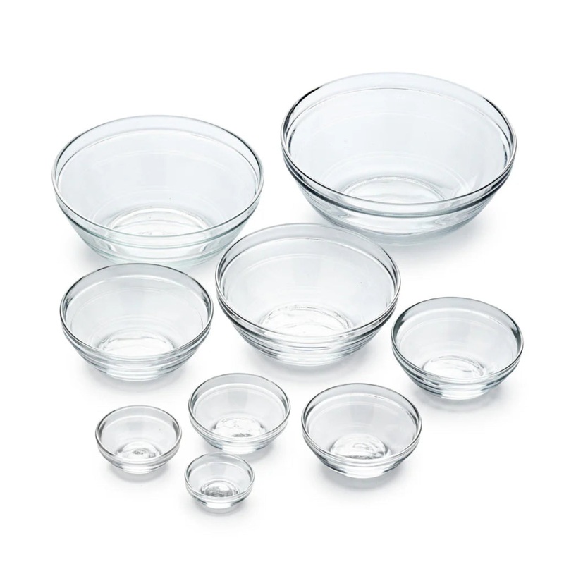 Clear Stackable Bowl Set