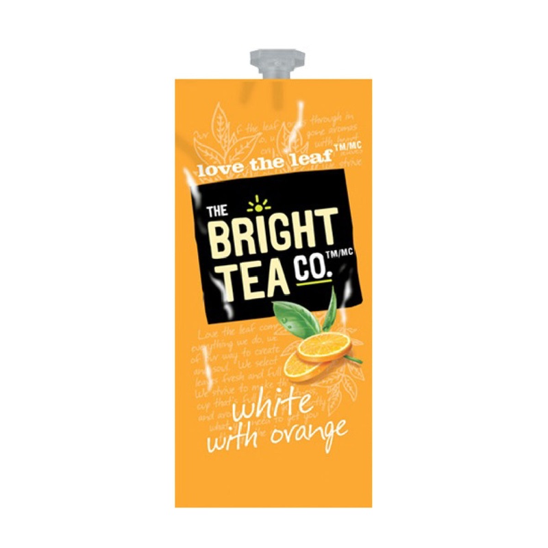 Flavia The Bright Tea Co. White with Orange Freshpacks (Case of 100)