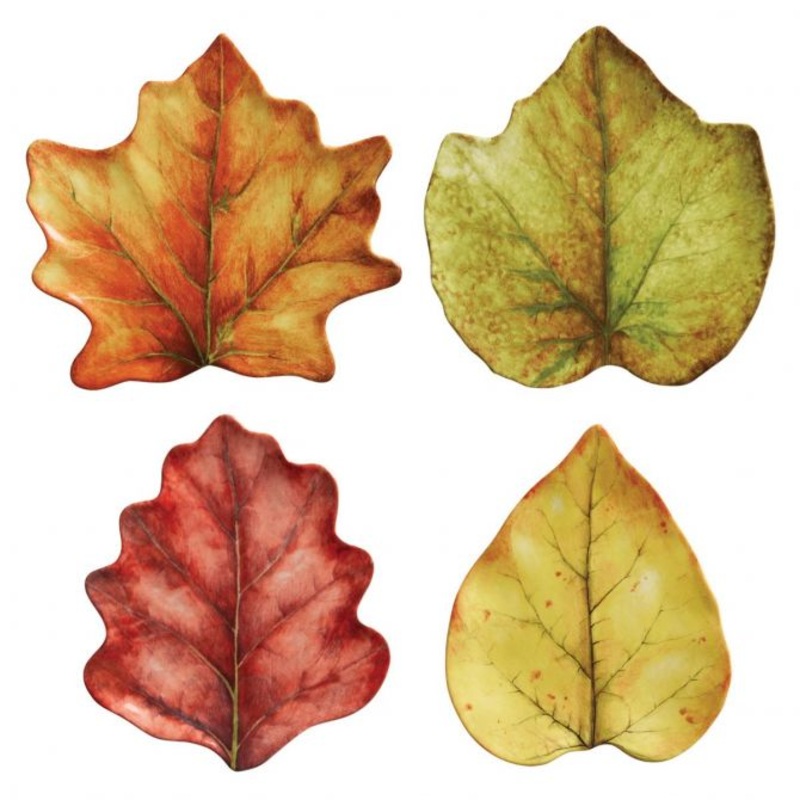 Juliska Forest Walk Leaf Plates Set/4