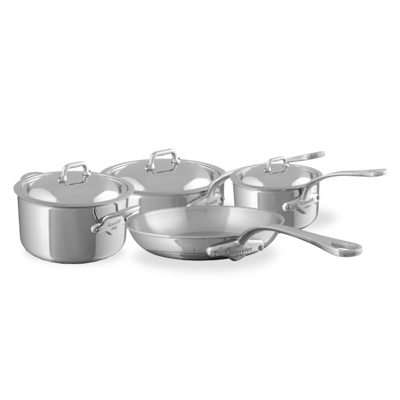 Mauviel M’COOK 5-Ply 7-Piece Cookware Set With Cast Stainless Steel Handles