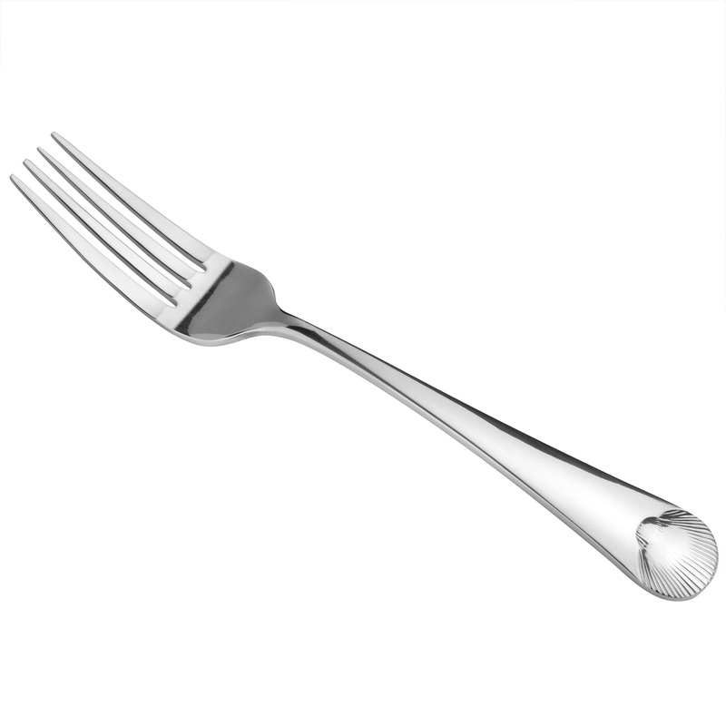 Reed & Barton RB125-027 Sea Shells 8 1/8″ 18/10 Stainless Steel Extra Heavy Weight Dinner Fork – 12/Pack