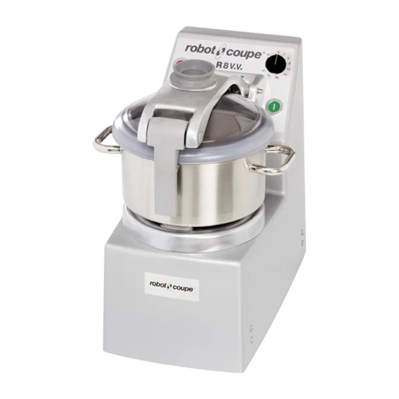 Robot Coupe Table Top Cutter Mixer – 8L Stainless Steel Bowl – Variable Speed – R8 V.V.