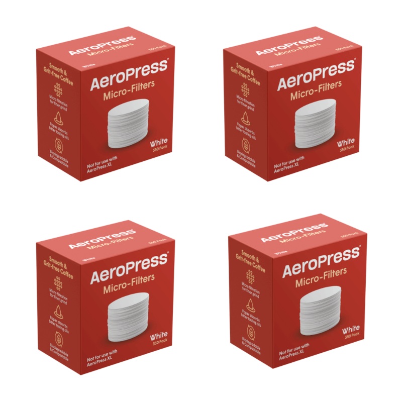 AeroPress White Paper Micro-Filters (4 Packs, 1400 Count)