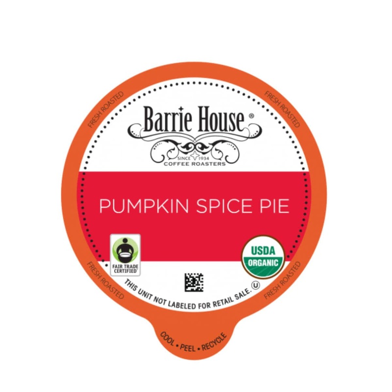 Barrie House Fair Trade Pumpkin Spice Latte Single-Serve Coffee Pods (Box of 24)