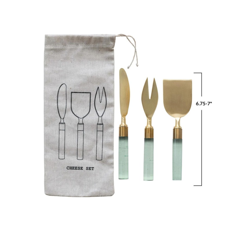 Cheese Servers – Resin Handles, Set of 3