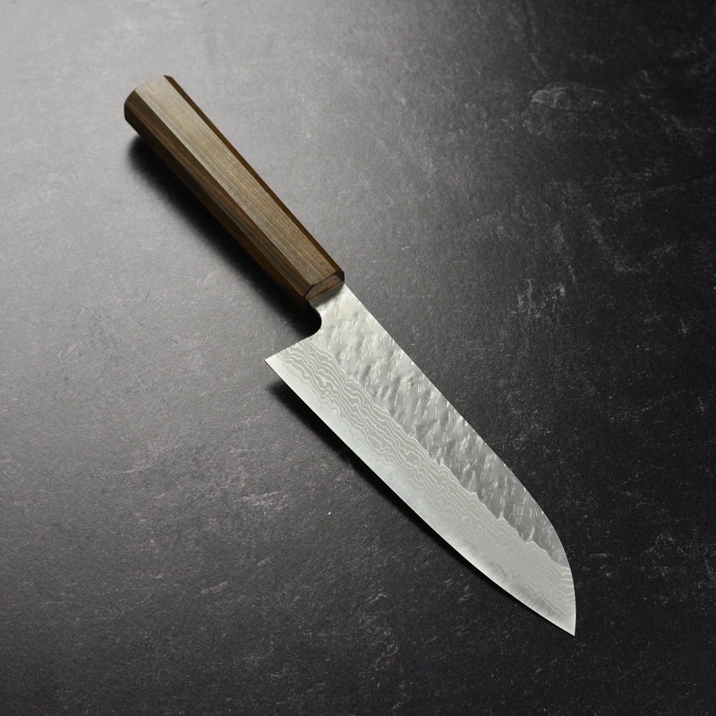 Nigara VG10 Tsuchime Damascus 7″ Santoku