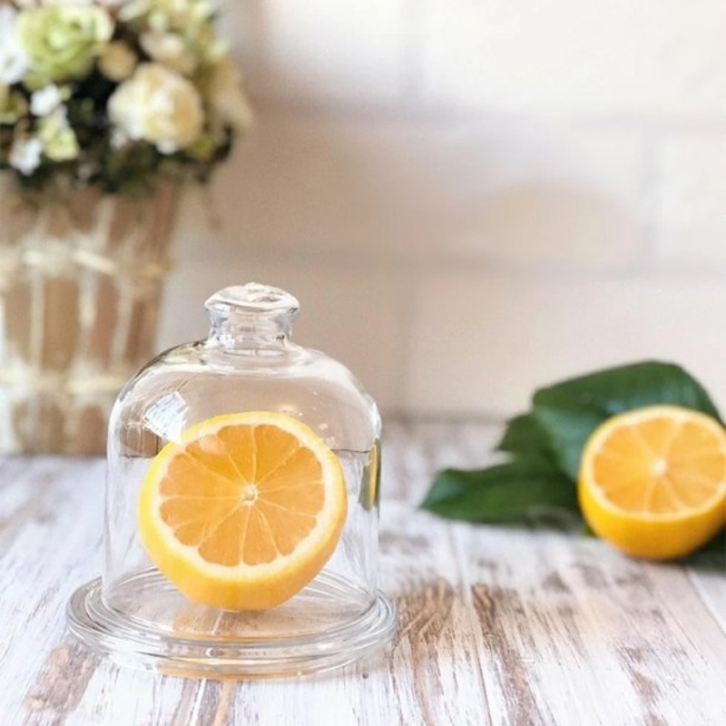 Pasabahce Mini Stand with Dome, Glass Food Preservation with Lid, 4 in