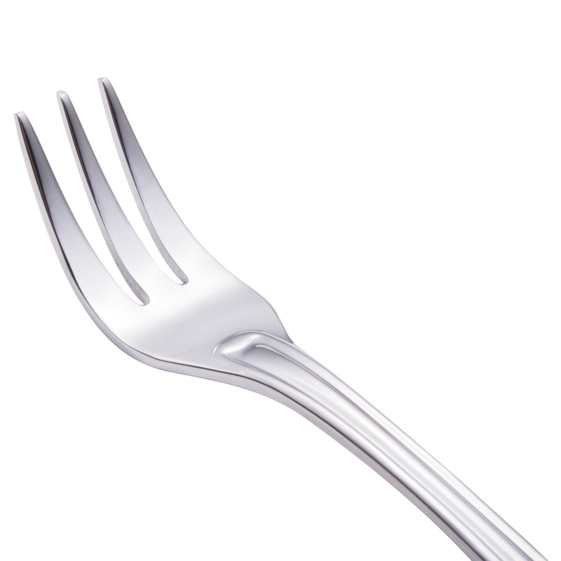 Walco 9015 Barony 5 7/16″ 18/0 Stainless Steel Heavy Weight Cocktail Fork – 12/Pack