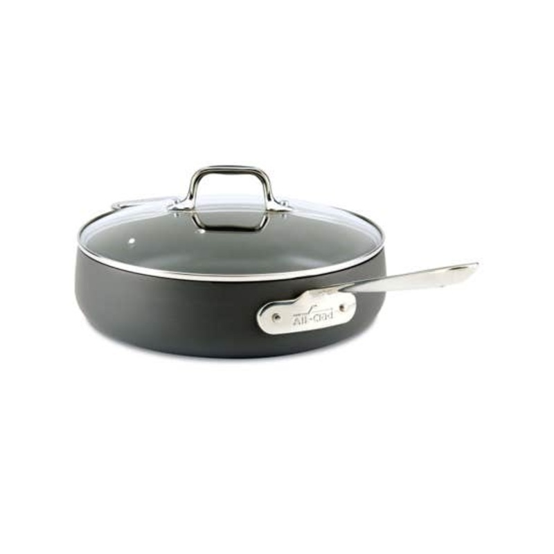 All Clad HA1 –  Nonstick Cookware, Saute Pan with lid, 4 quart