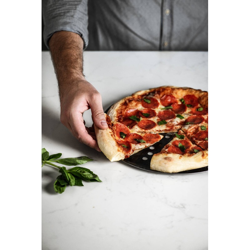 deBuyer Pizza Pan, Perforated,  12.5″