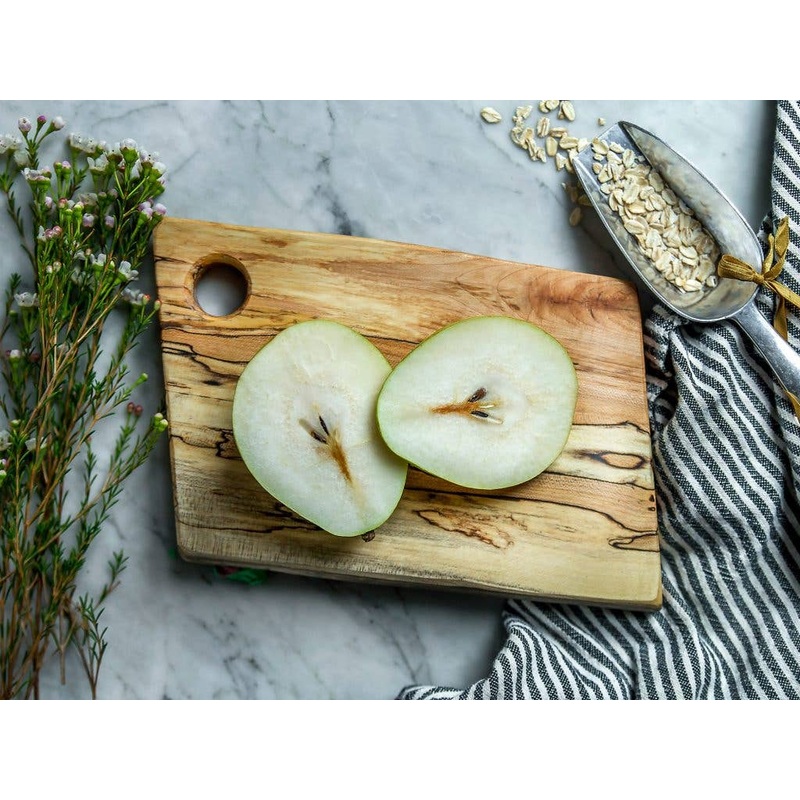 Peterman’s 9″ SPALTED MAPLE RECTANGULAR CUTTING BOARD
