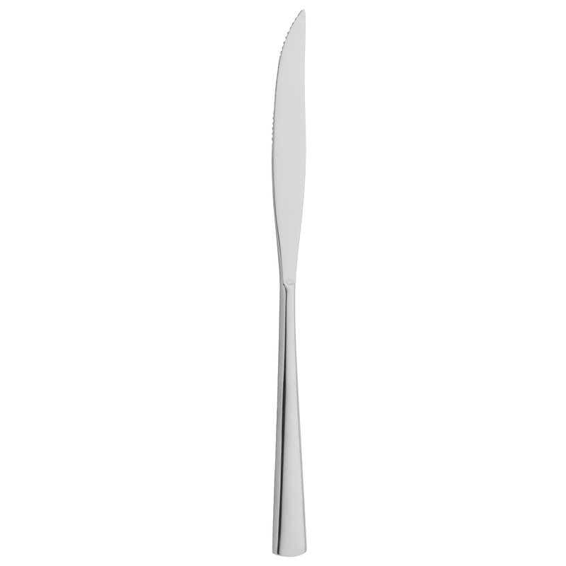 Walco AUD22 Audition 9″ 18/10 Stainless Steel Extra Heavy Weight Steak Knife – 12/Pack
