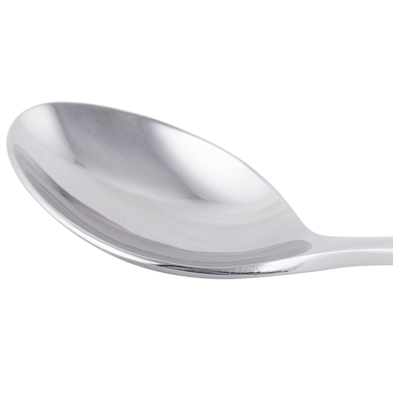 World Tableware 930 002 Briossa 7 1/8″ 18/8 Stainless Steel Extra Heavy Weight Dessert Spoon – 12/Pack