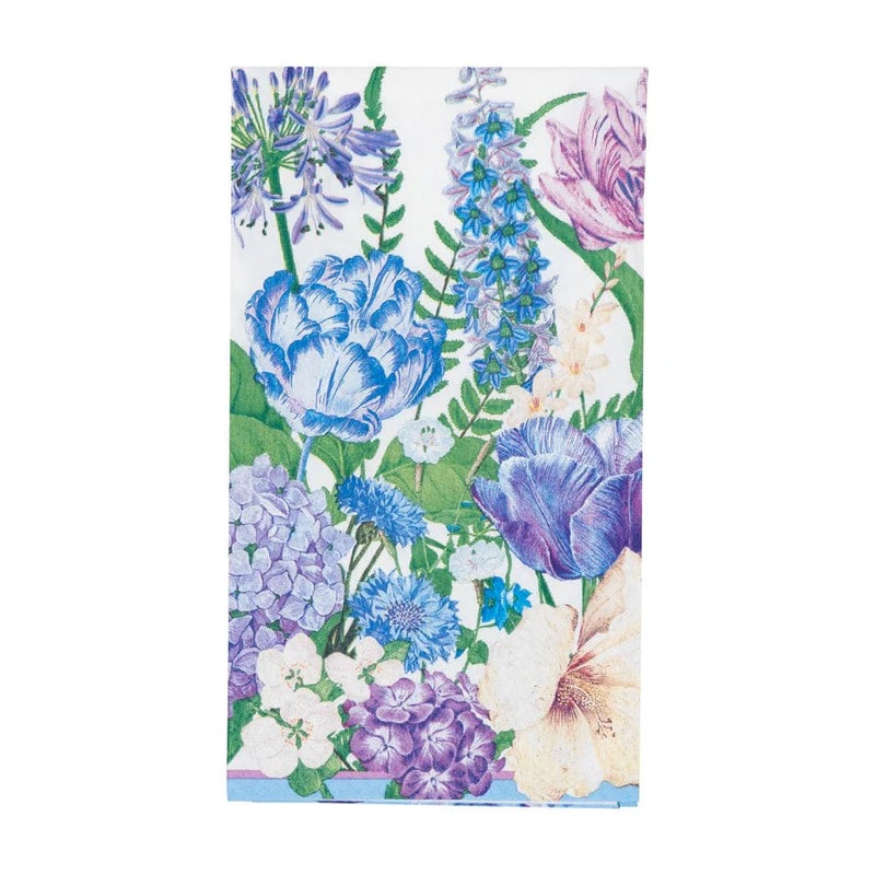 Caspari Shades Of Blue Guest Towel Napkins – 15 Per Package