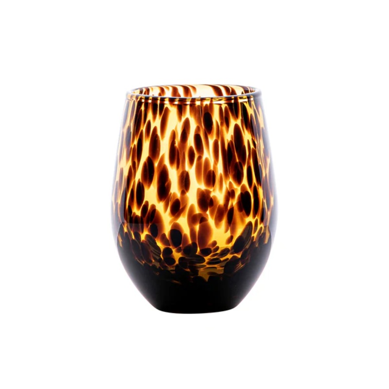 Juliska Puro Stemless Wine Glass – Tortoiseshell
