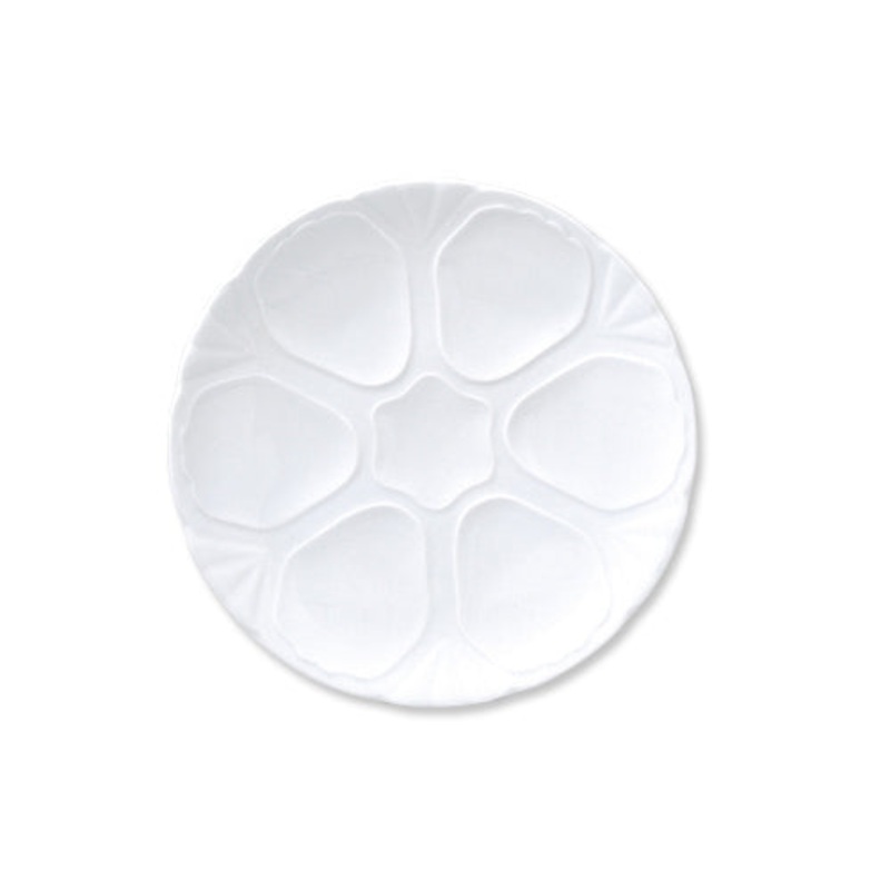 Porcelain Delta-Coupe dia.10.75″ Round White Porcelain Plate