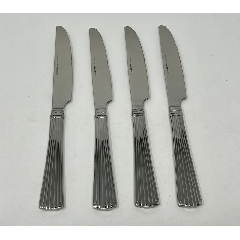 Reed & Barton Highbridge Set of 4 Dinner Knives 18/10 Stainless 9 5/8″