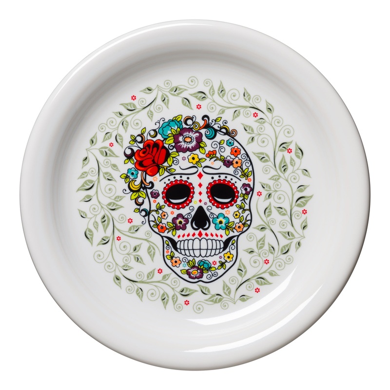 SKULL AND VINE Sugar Bistro Coupe 6 1/4 Inch Appetizer Plate