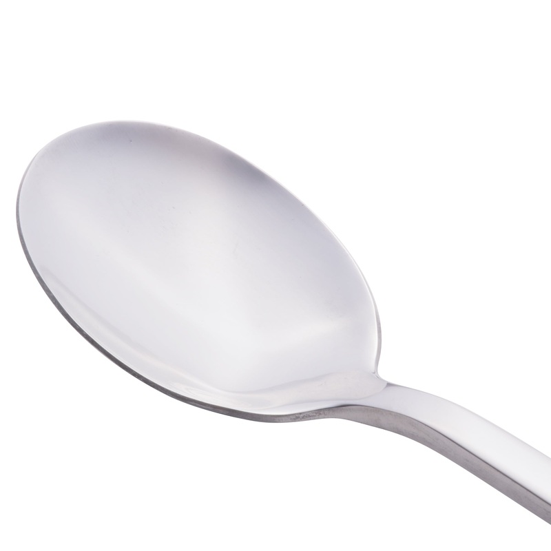 World Tableware 963 002 Elexa 8 1/8″ 18/0 Stainless Steel Heavy Weight Dessert Spoon – 12/Pack