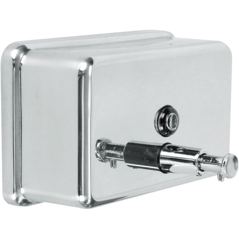 40 oz. Stainless Steel Horizontal Soap Dispenser Surface Mounted-Commercial Soap Dispenser Stainless Steel Pump Refillable Liquid Hand Soap Dispenser for Bathroom