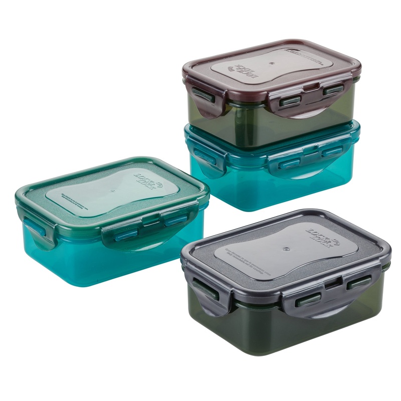 ECO Rectangular 11-Ounce 4-Piece Food Storage Container Set