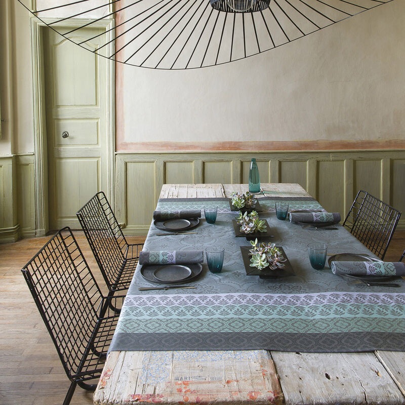 Le Jacquard Franais- Bastide Grey Coated Cotton Tablecloth(69X126)