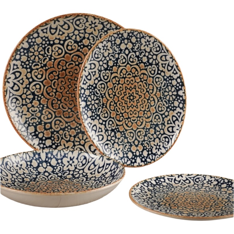 Alhambra Collection 4-Piece Dinnerware Set For 1