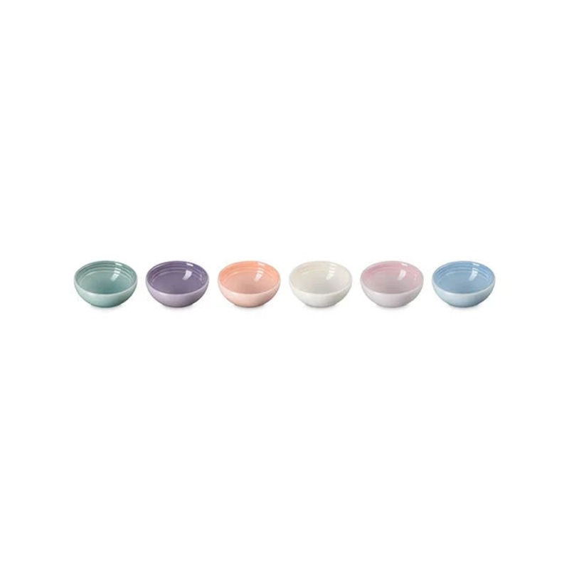 Le Creuset Vancouver Pinch Bowls, Set of 6 – Pastel Multicolor