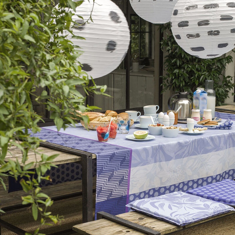 Le Jacquard Franais- Natural Urbaine Electric Cotton Tablecloth (69X69)