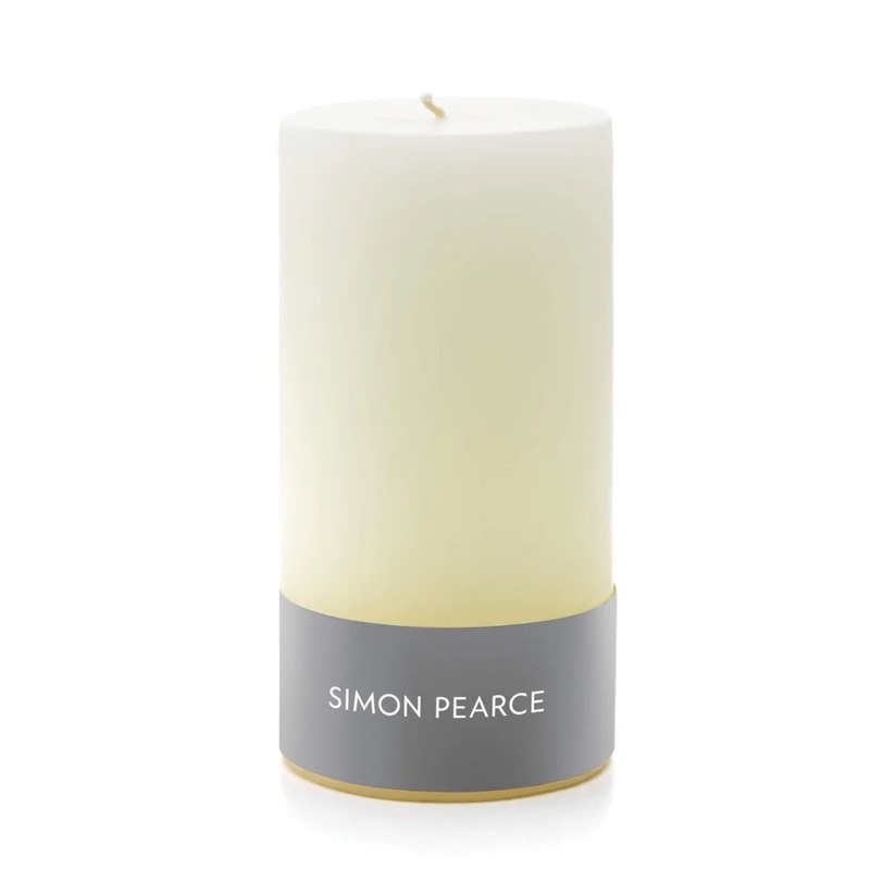 Simon Pearce Pillar Candle – Ivory 3″ x 6″