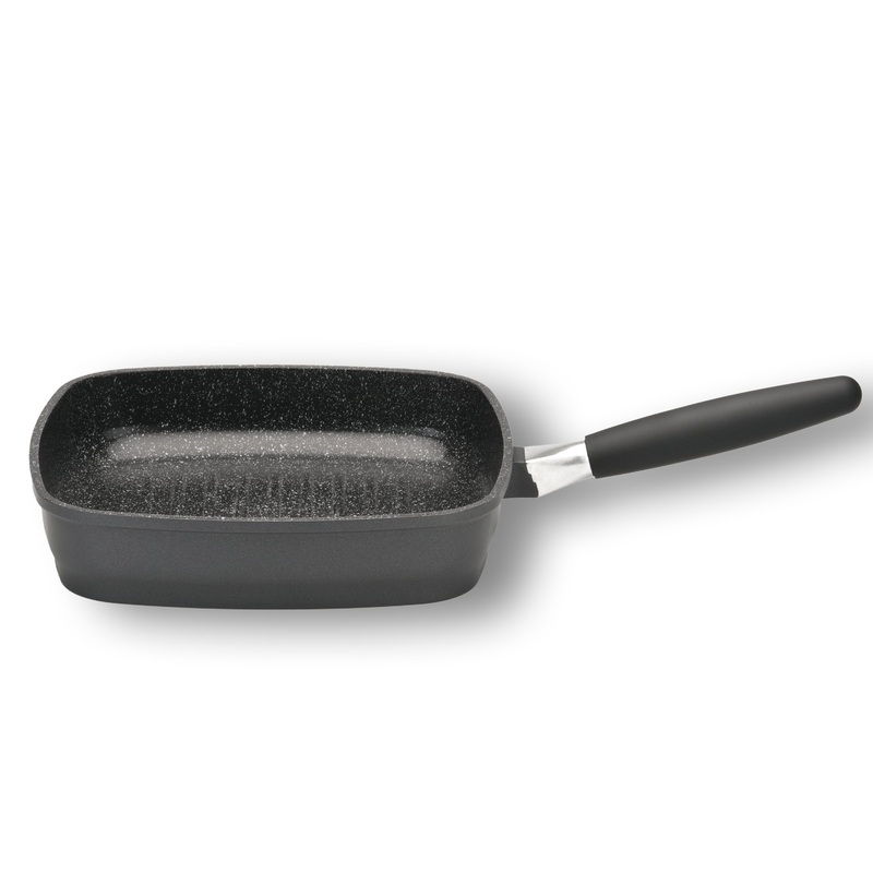 BergHOFF Scala Non-stick 12.5″ Square Grill Pan, Removable Handle
