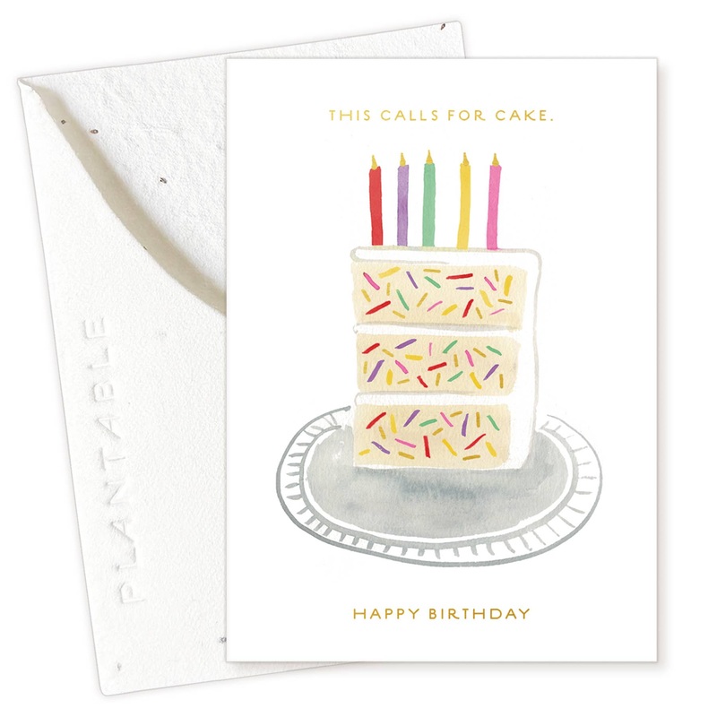 Birthday Slice Sprout – Birthday Mini Greeting Card