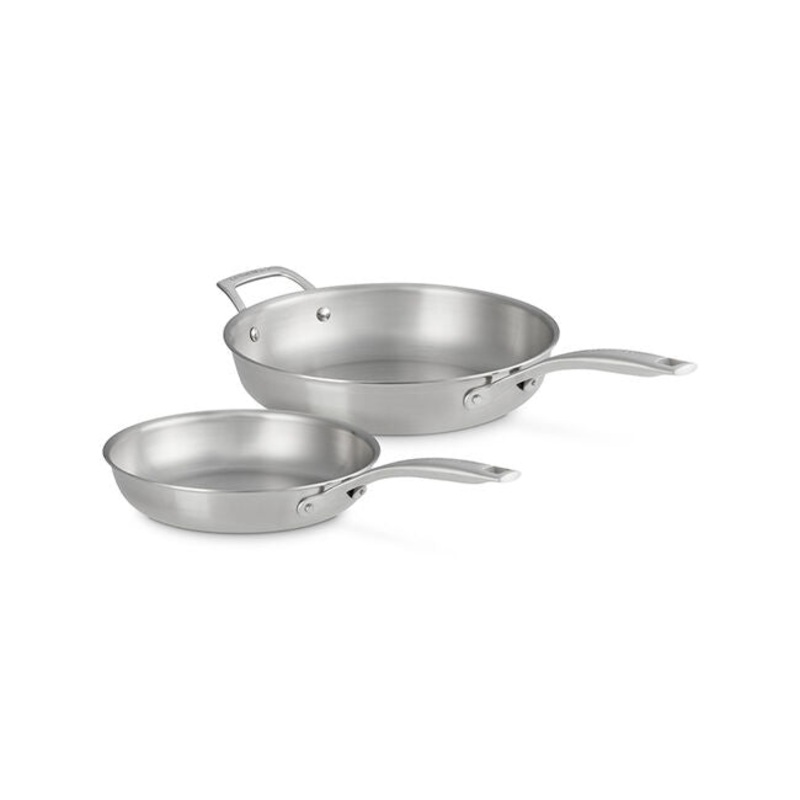 Le Creuset – Essential Stainless Steel 2-Piece Frying Pan Set