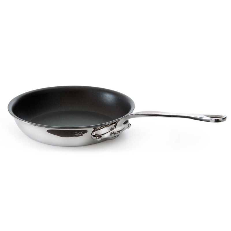 Mauviel M’Cook 11 Inch Stainless Steel Non-Stick Round Frying Pan