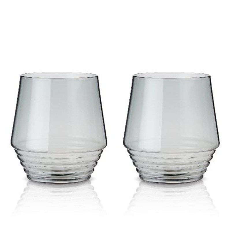 Smoke Deco Cocktail Glasses – 2 Pc Set