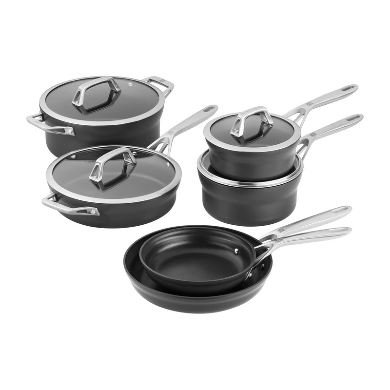 Zwilling Motion Hard Anodized 10-pc Aluminum Nonstick Cookware Set