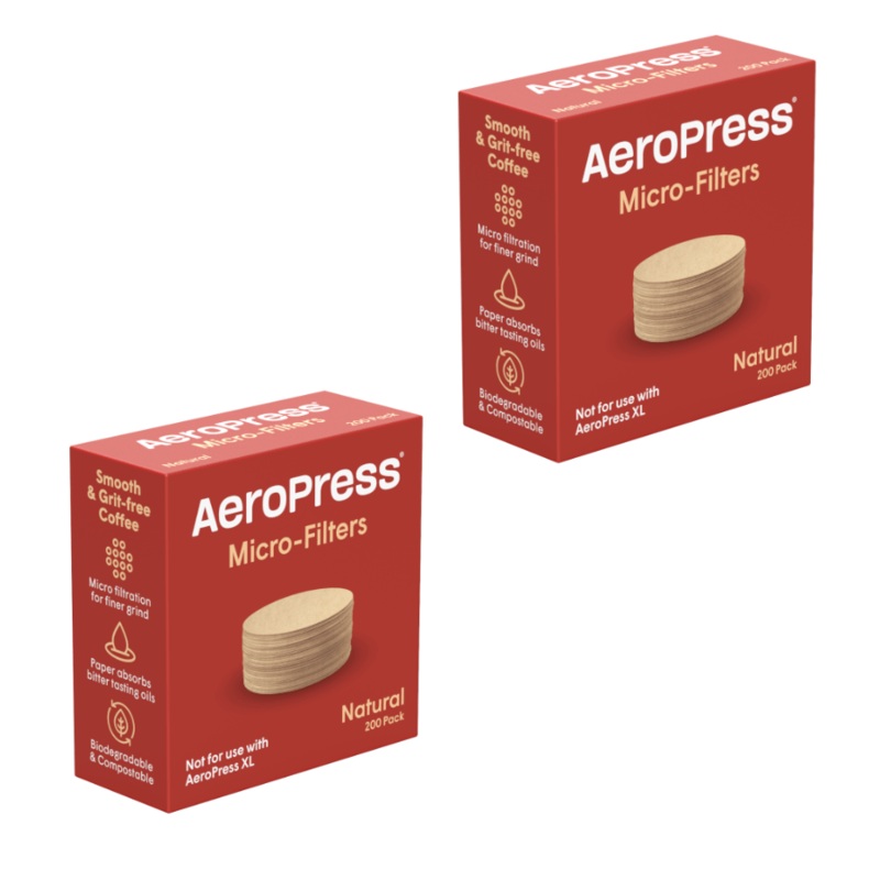 AeroPress Natural Micro-Filters (2 Pack, 400 Count)